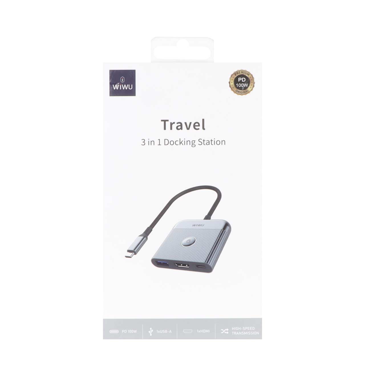 هاب 3 پورت Wiwu Type-C مدل Travel Wi-HB002 - خاکستری - Image 6