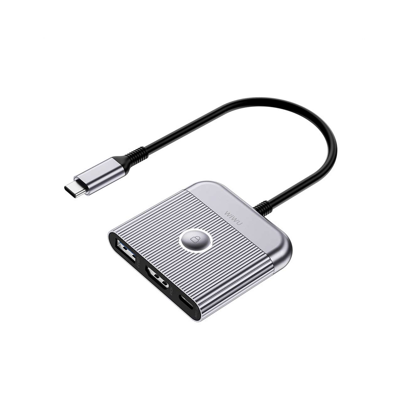 هاب 3 پورت Wiwu Type-C مدل Travel Wi-HB002 - خاکستری - Image 2