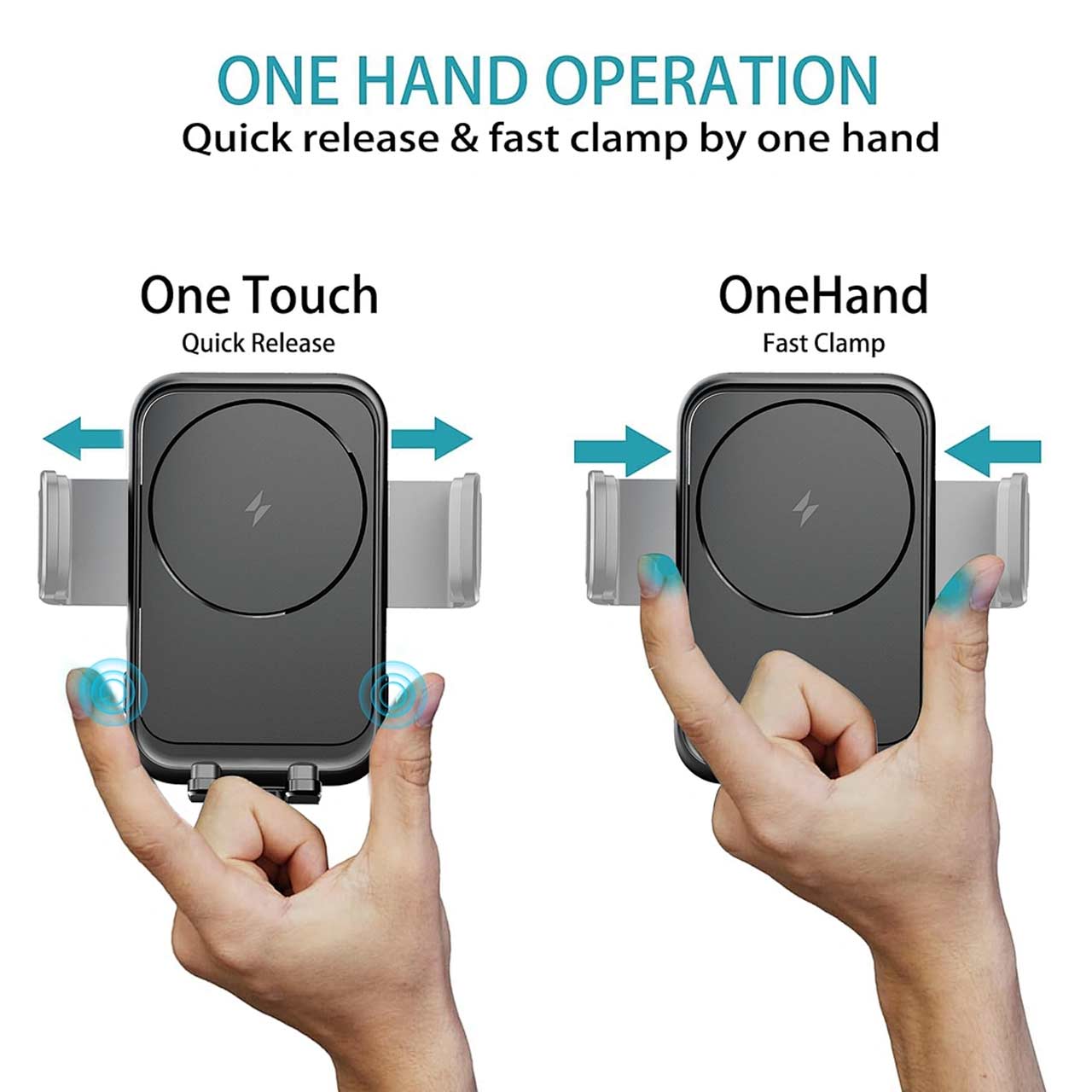 هولدر گوشی موبایل دریچه کولری Wiwu مدل Almighty Series CH-321 - مشکی - Image 4