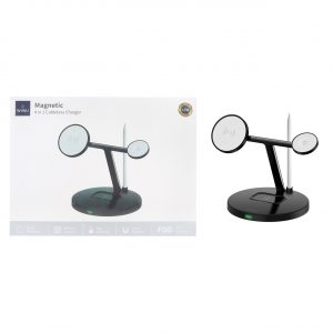 شارژر وایرلس چندکاره Wiwu مدل Wi-W032 - مشکی