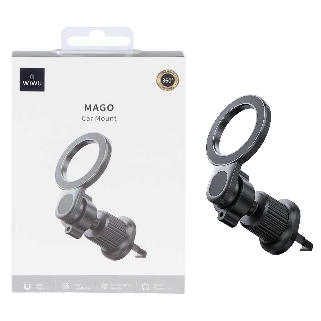 هولدر گوشی موبایل پایه دار Wiwu مدل MAGO Wi-W051 - مشکی